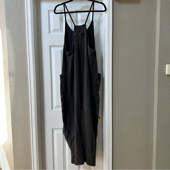 Free People Movement Hot Shot Onesie Jumpsuit Washed Black Size Medium - Picture 8 of 16
